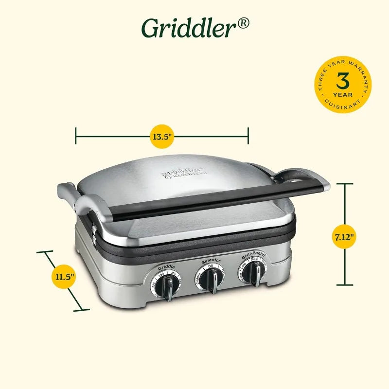 Cuisinart Panini Press Griddler 5 In 1 Sandwich Maker
