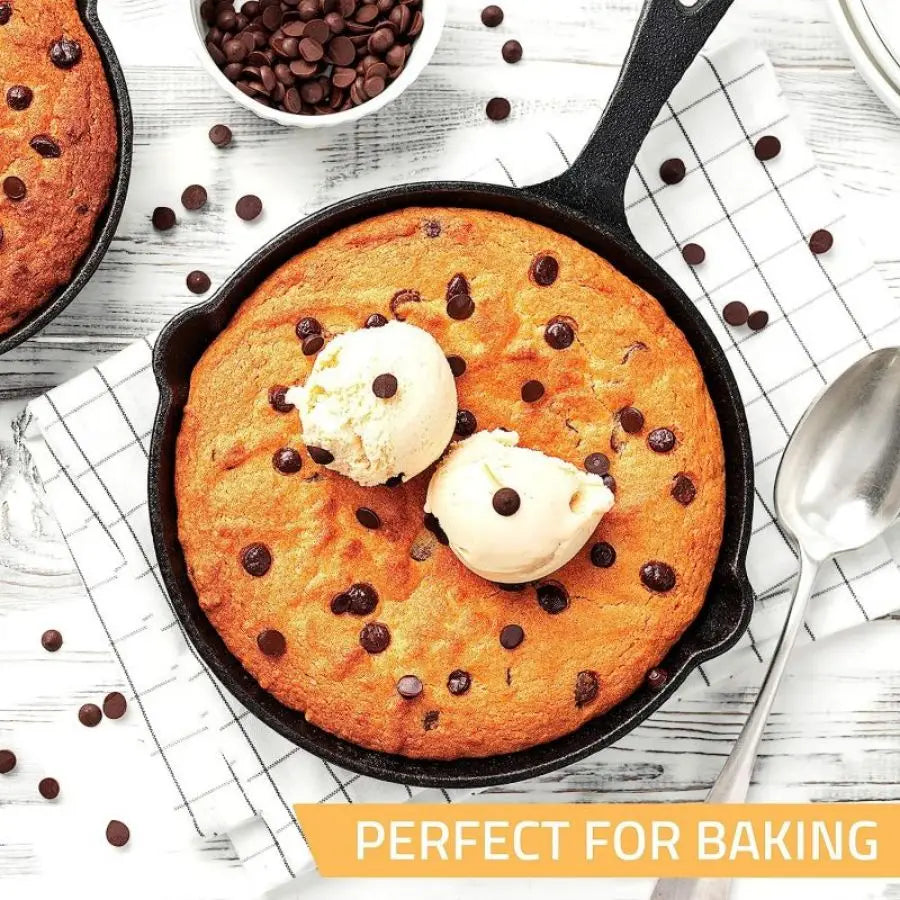 3PCS\4PCS\5pcs Cast Iron Skillet Set, Cast Iron Pan Without Coating Set, 6 Inch/8 Inch/10 Inch Cast Iron Frying Pan, Household P