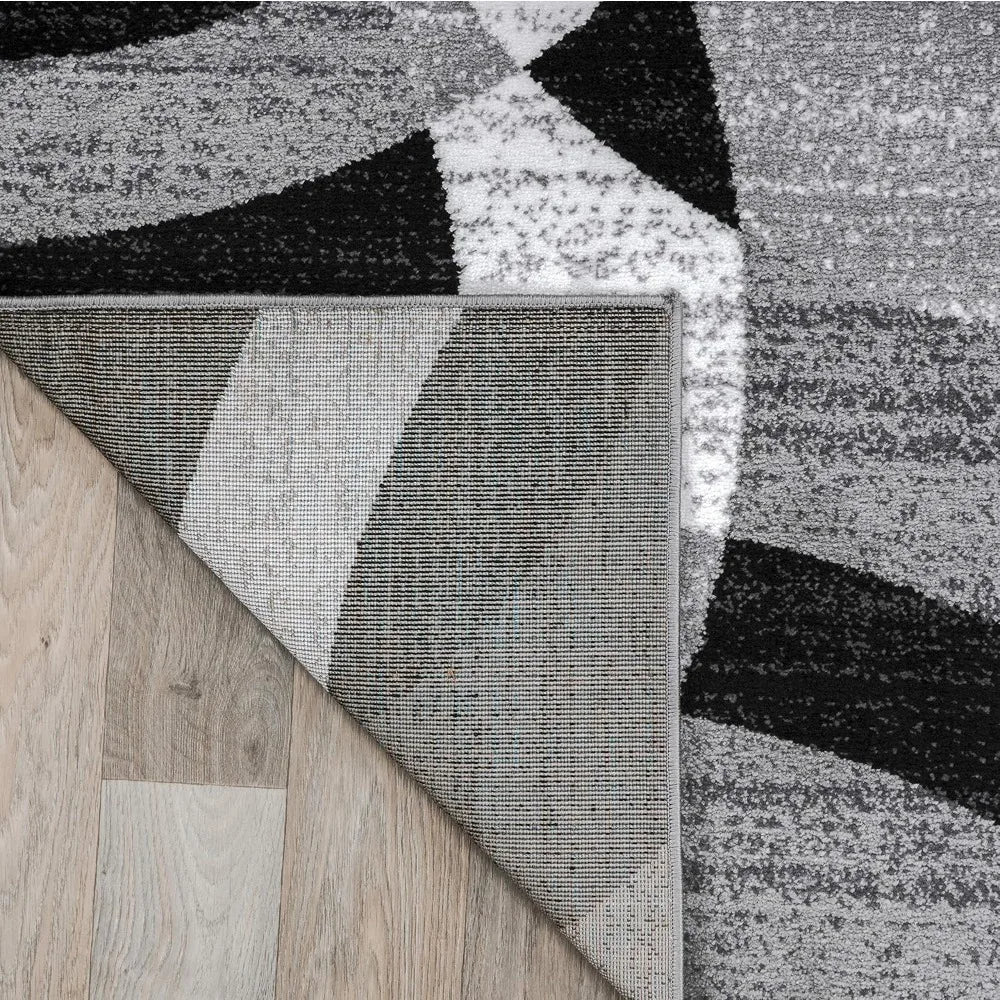 Contemporary Abstract Circles Area Rug For Living Room