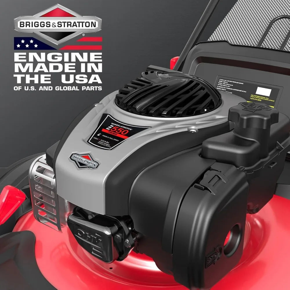 Self Propelled Gas Lawn Mower 22 Inch Briggs Stratton