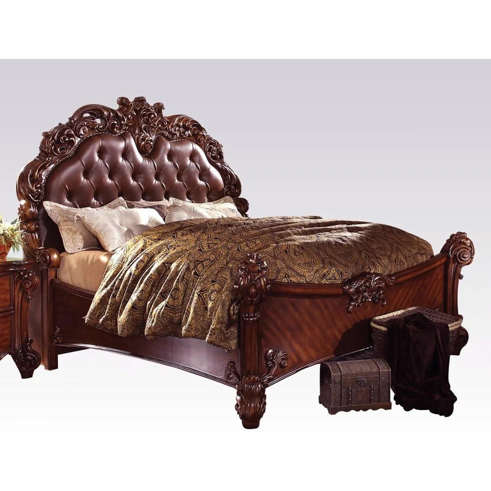 Vendome Bedroom Set with King Bed, Nightstand, Dresser and Mirror