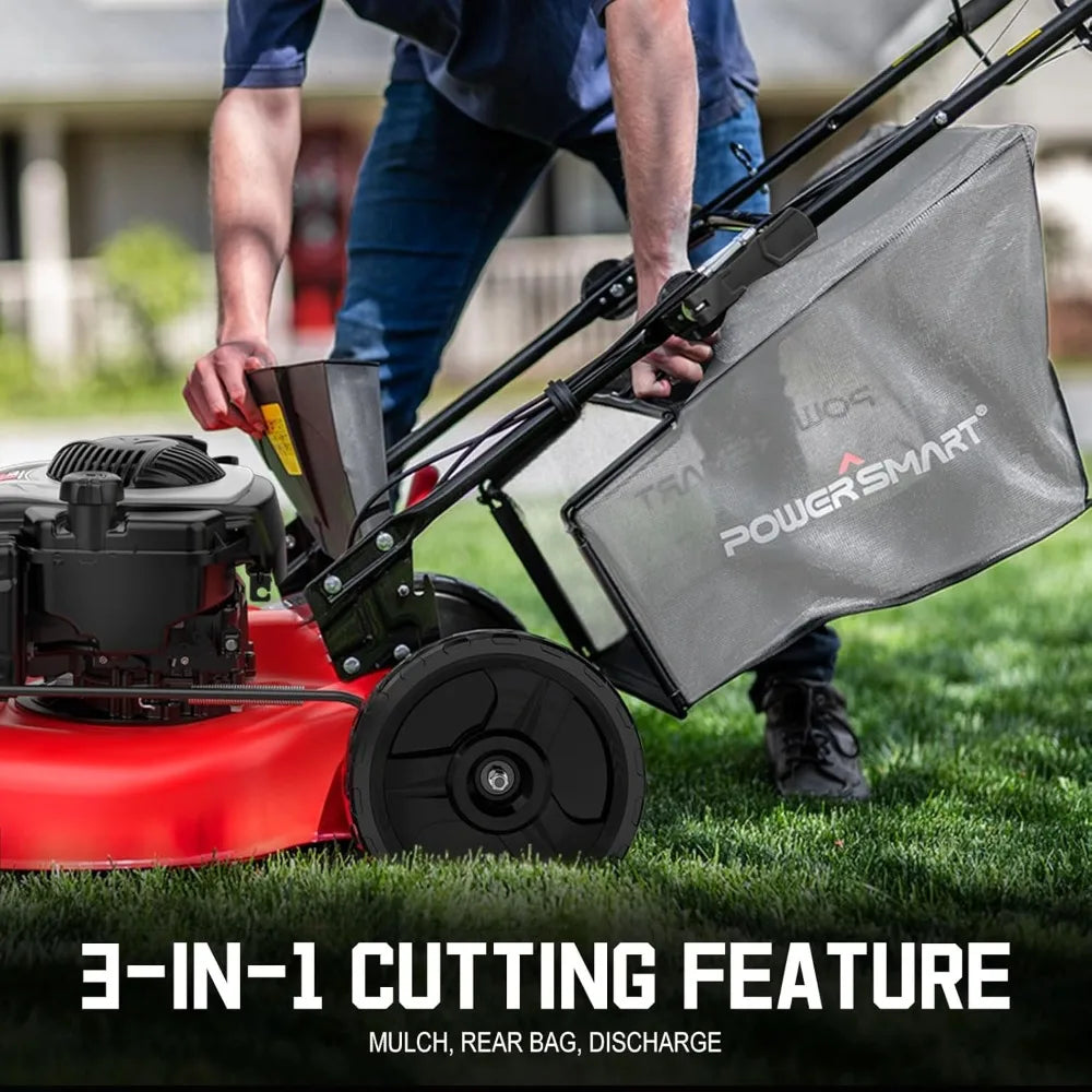 Self Propelled Gas Lawn Mower 22 Inch Briggs Stratton