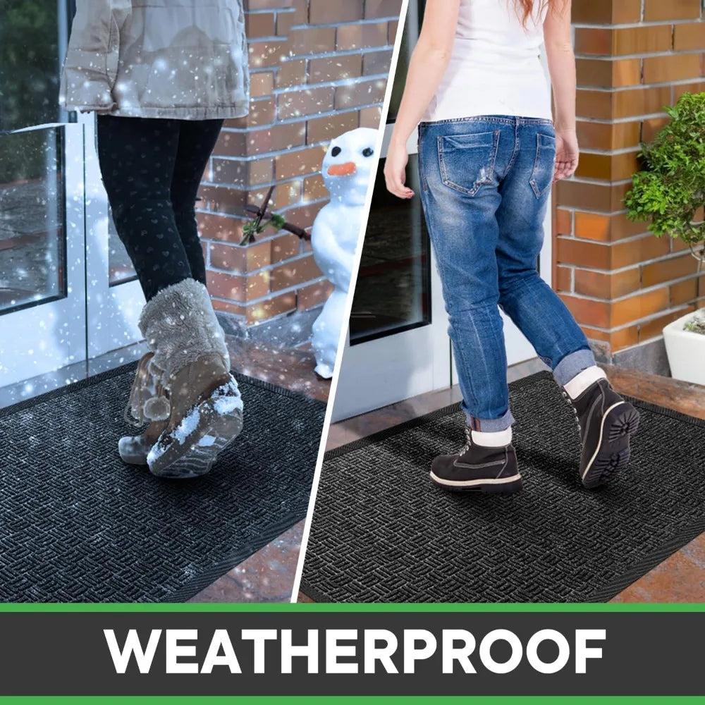 Front Door Mat Heavy Duty Dirt Trapper Absorbent Waterproof