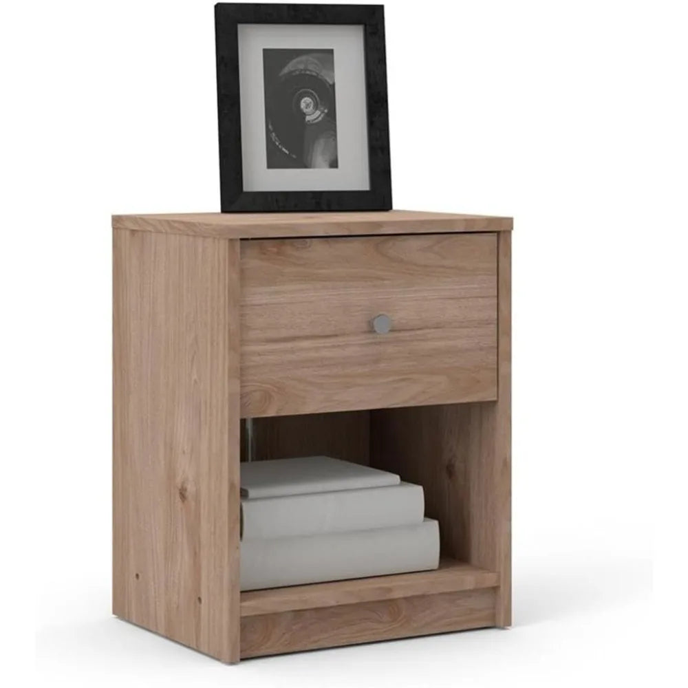3 Piece Dresser and Nightstand Bedroom Set in Jackson Hickory
