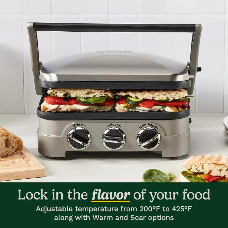 Cuisinart Panini Press Griddler 5 In 1 Sandwich Maker
