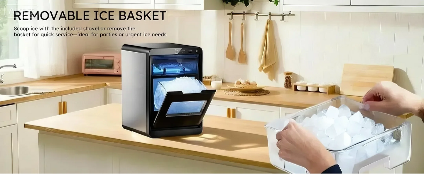 Nugget Ice Maker Countertop 44 Lb Day Pellet Ice Machine