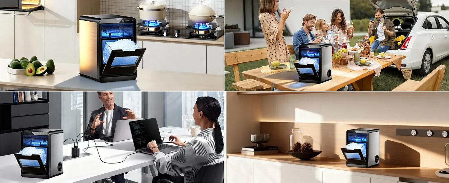 Nugget Ice Maker Countertop 44 Lb Day Pellet Ice Machine