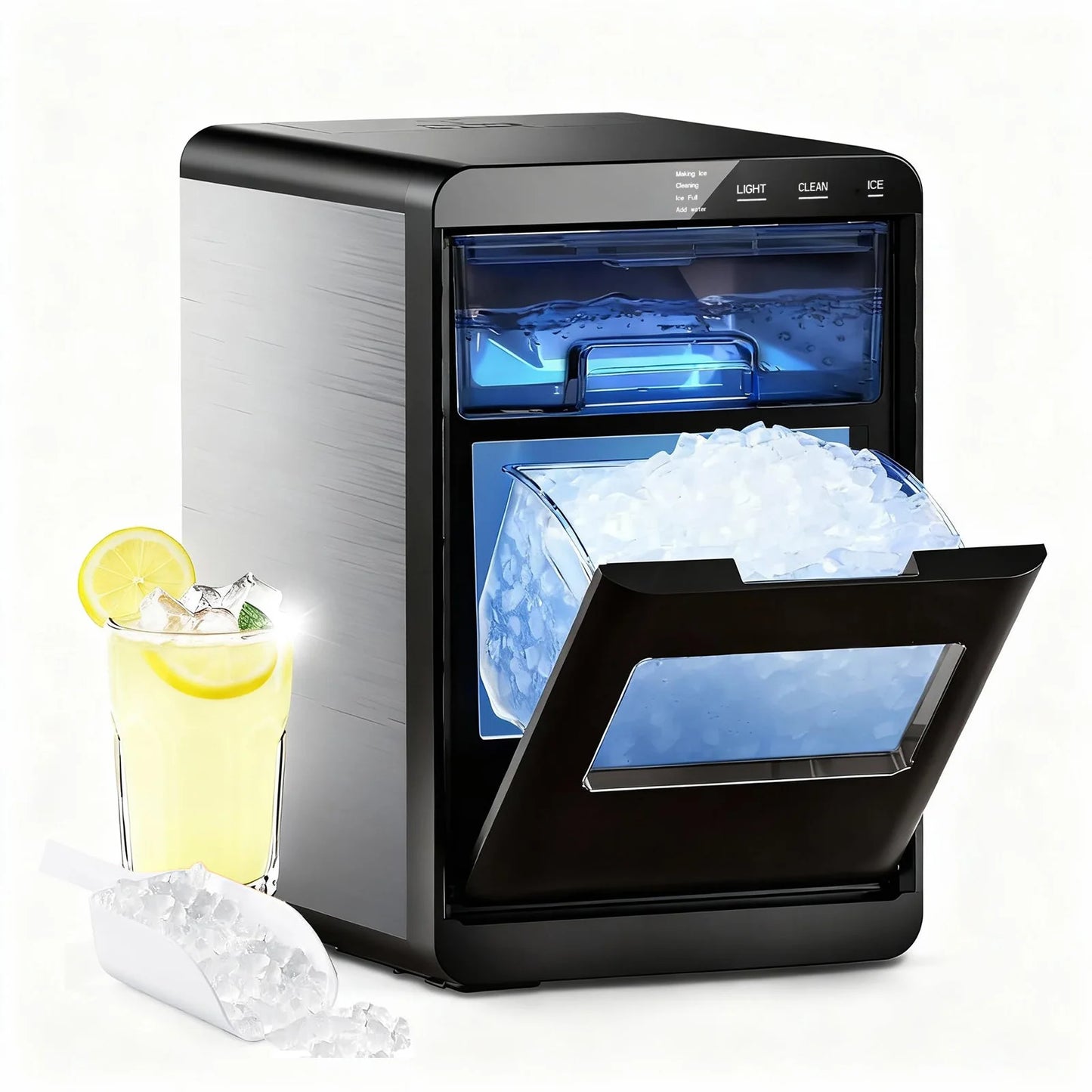 Nugget Ice Maker Countertop 44 Lb Day Pellet Ice Machine