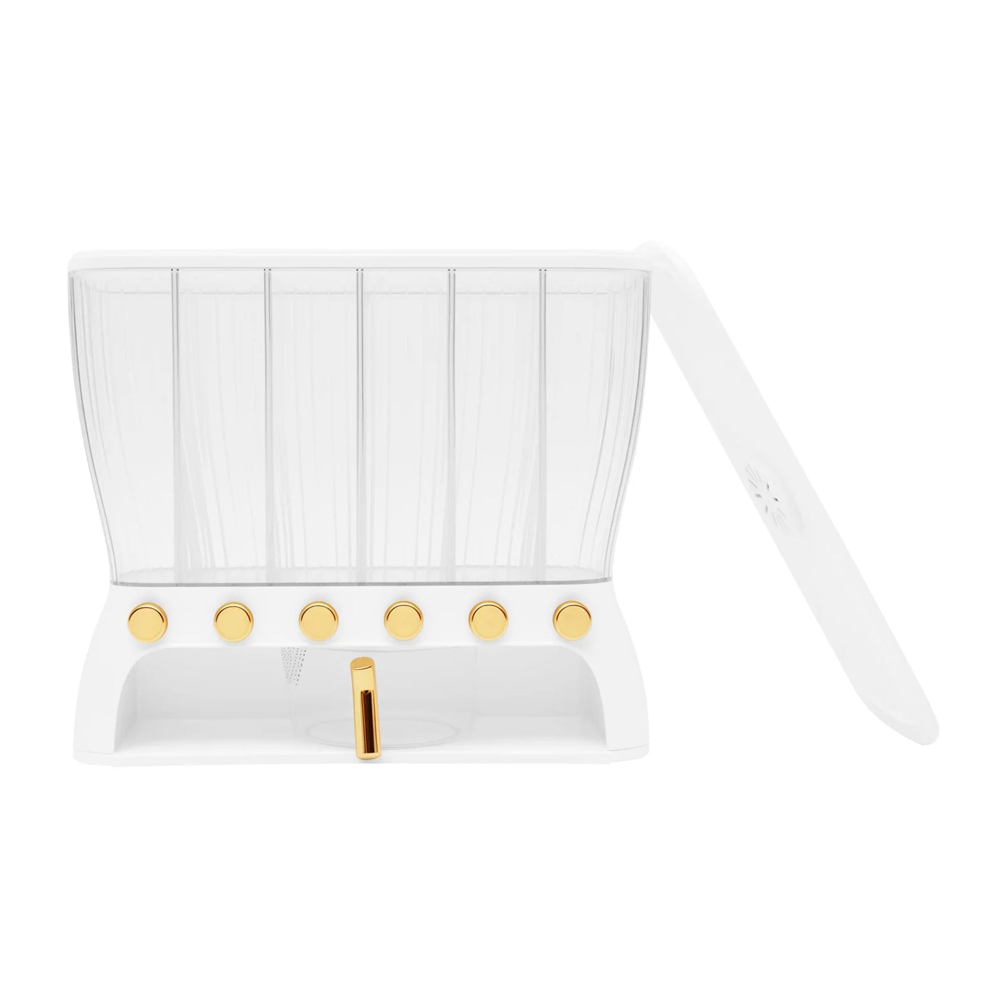 Six-grid Dry Food Dispenser Kitchen Storage Container Clear Dry Food 6 Grid Beans Rice Cereal dispenser Rice Tank Grain Box