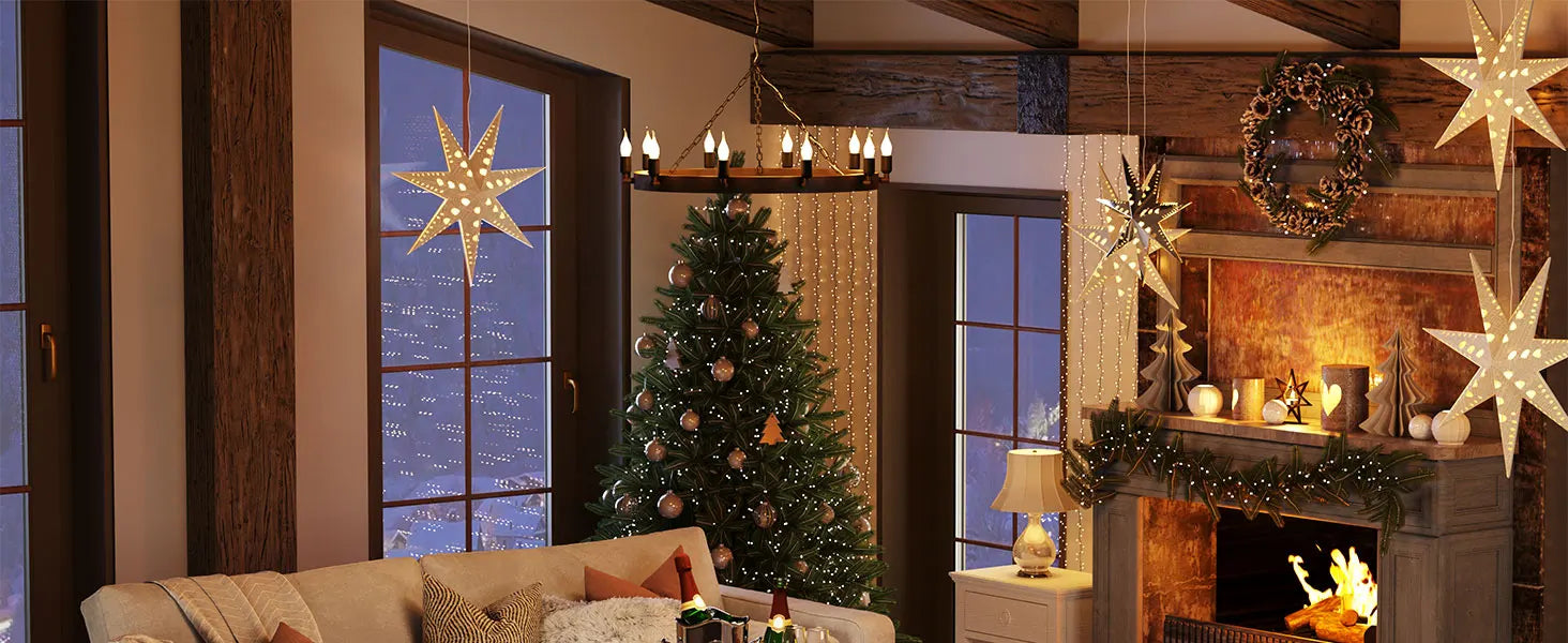 Little Tree Rustic Brown Square Coffee Table For Living Room