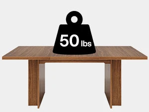 Farmhouse Dining Table 63-Inch For 6 To 8 With Storage