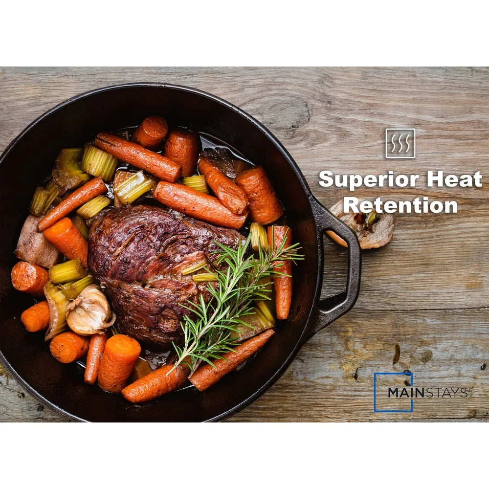 Preseasoned 5 Qt Cast Iron Dutch Oven For Oven Safe