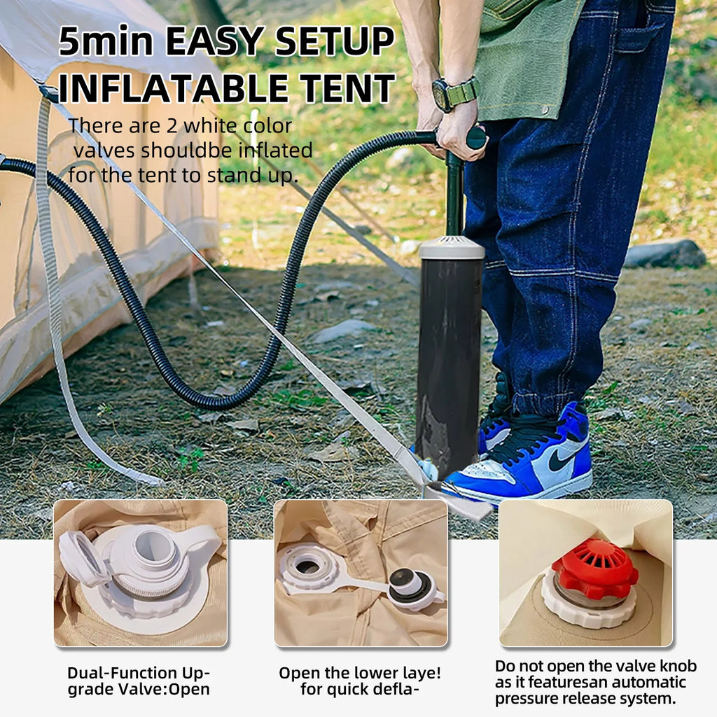 129 Square Feet Inflatable Tent Canopy For Outdoor Playhouse