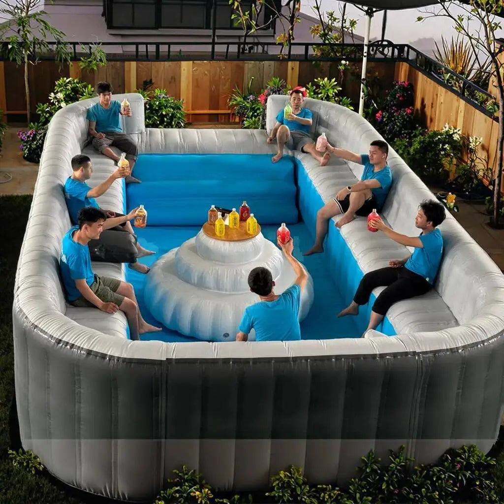 Commercial Inflatable Sofa Pool Lounge For Outdoor Party Fun
