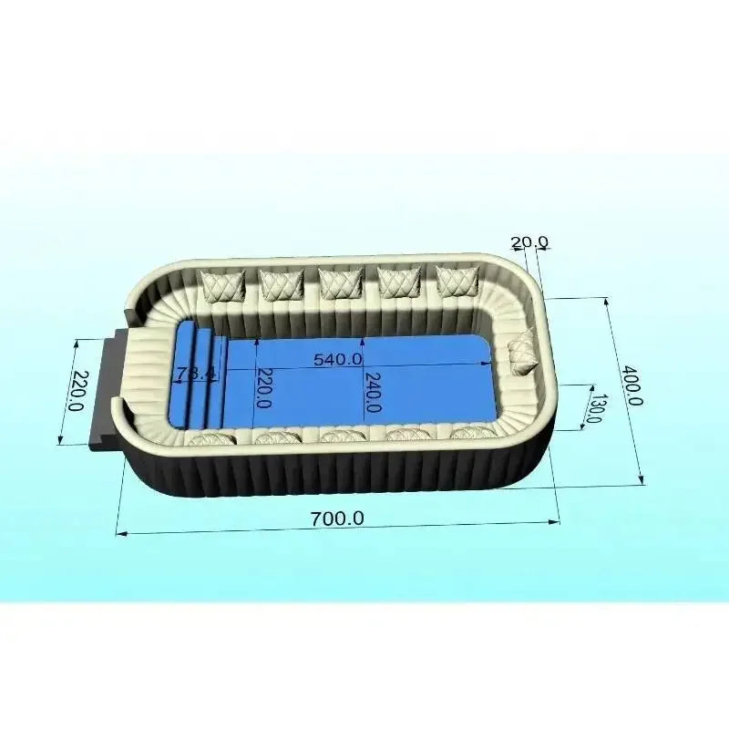 Commercial Inflatable Pool Sofa Lounge Portable for Outdoor Parties