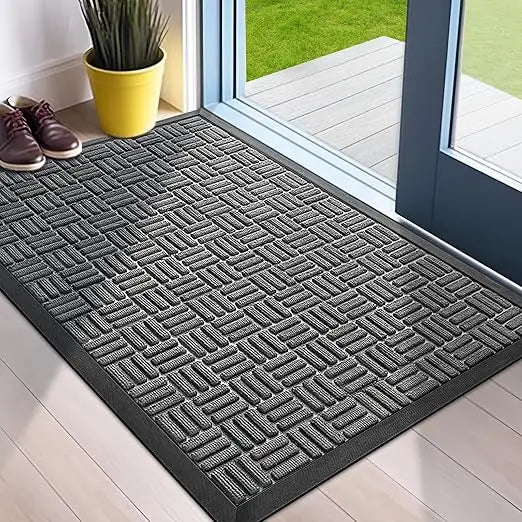 Front Door Mat Heavy Duty Dirt Trapper Absorbent Waterproof