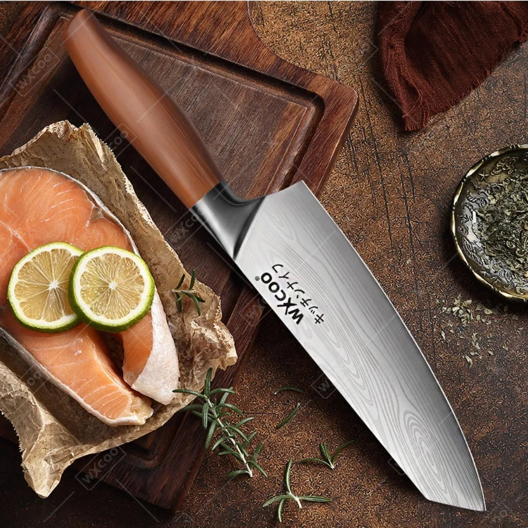 Three Piece Stainless Steel Kitchen Knife Multipurpose Cleaver Boning Knife