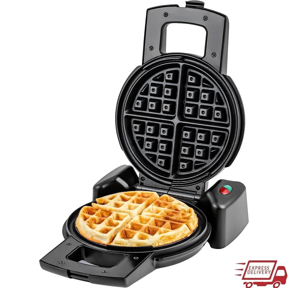 Belgian Waffle Maker 180° Rotating Non-Stick Plates Indicator Light Easy Cleanup Kitchen Appliance Perfect Gift All Occasions