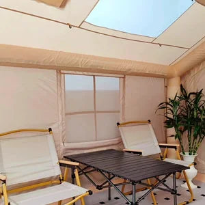 80.73 Inflatable Camping Tent-6 People Inflatble Tent for Camping,4 Season Glamping garden Furniture，Outdoor Canopy