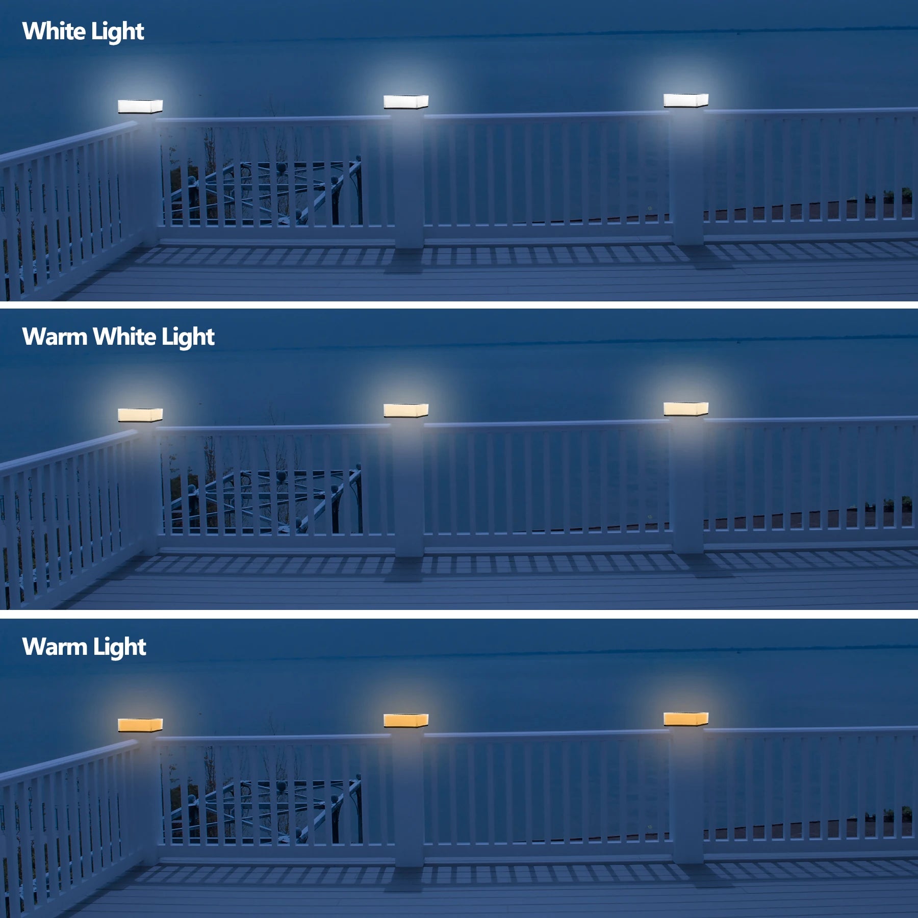 2 Pack Solar Power LED Lights IP65 Waterproof Garden Decor