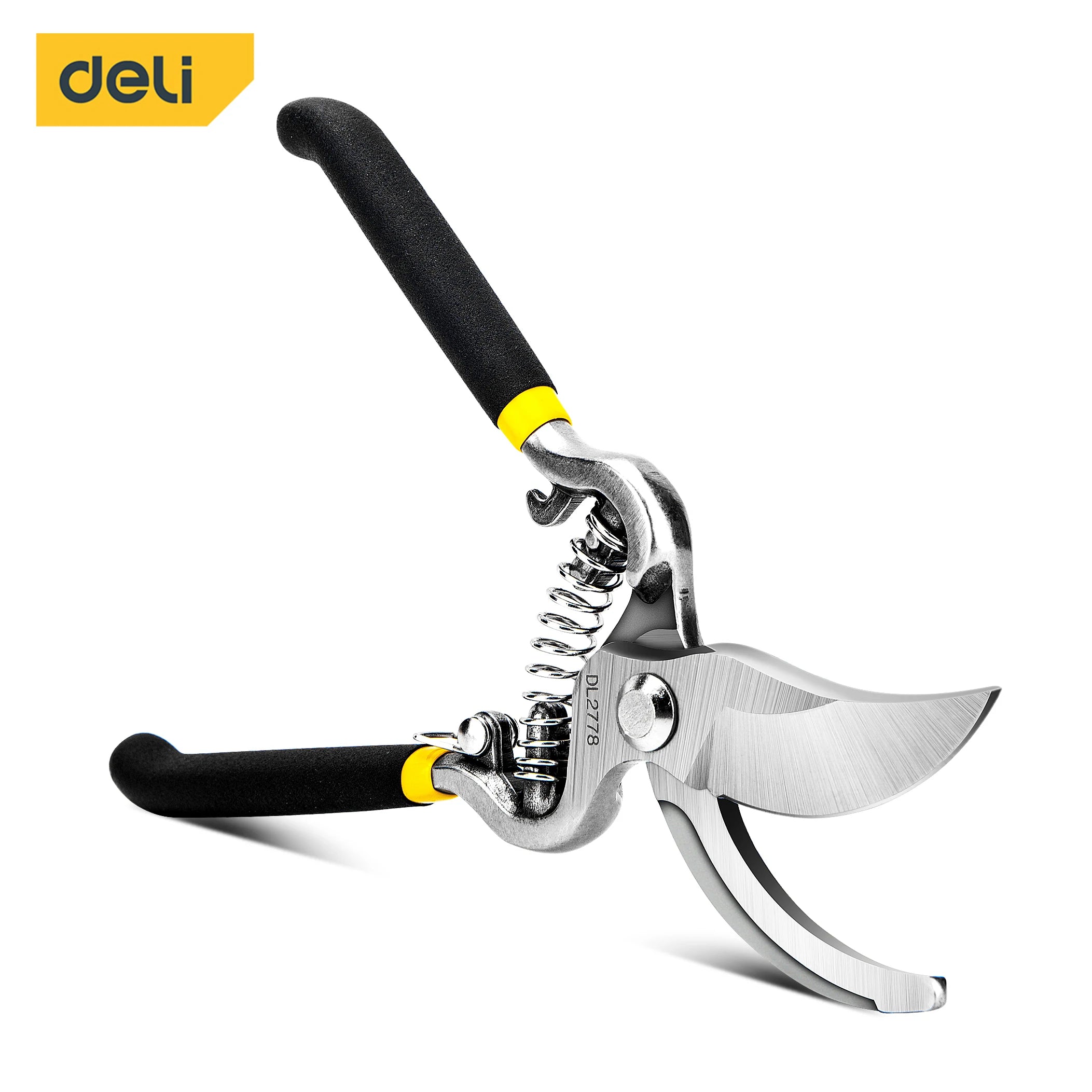 Deli 8 Inch Heavy Duty Pruning Shears All Metal Handle