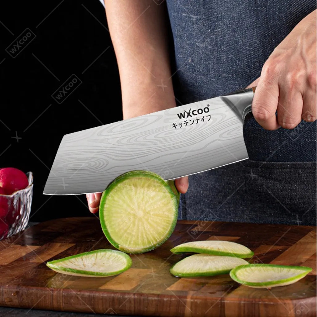 Three Piece Stainless Steel Kitchen Knife Multipurpose Cleaver Boning Knife