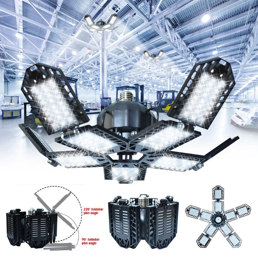 E27 LED Garage Light 180W Foldable 15000 Lumens For Home