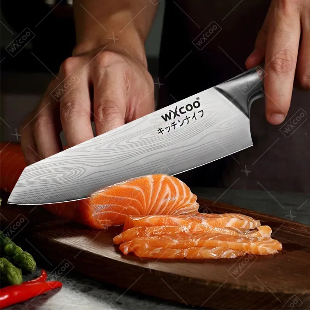 Three Piece Stainless Steel Kitchen Knife Multipurpose Cleaver Boning Knife