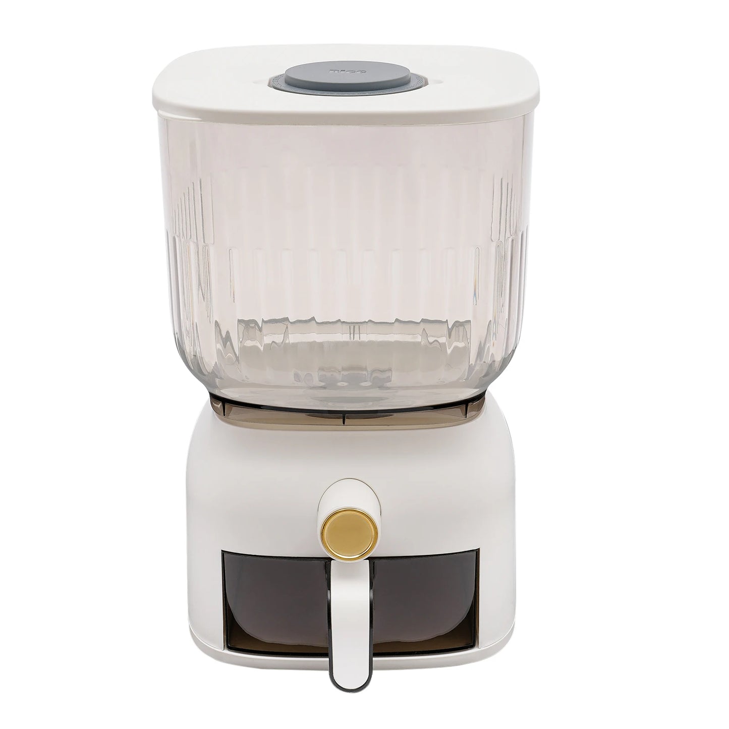 22Lbs Rice Dispenser,Large Sealed Grain Storage Container with Rice Cup Food Dispenser Kitchen Organizer for Rice, Beans, Grains