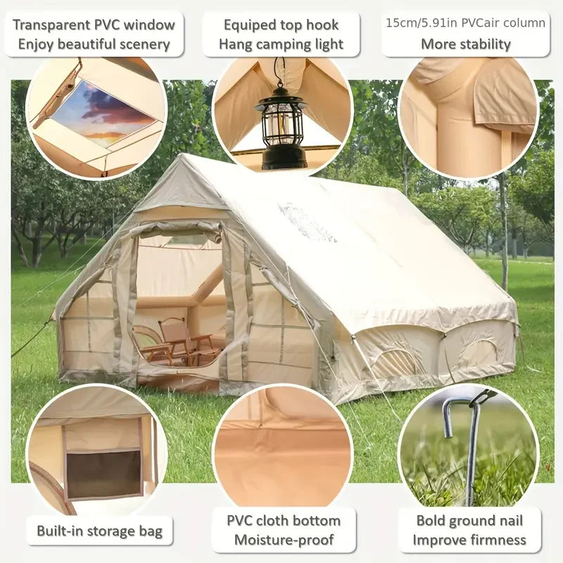 129 Square Feet Inflatable Tent Canopy For Outdoor Playhouse