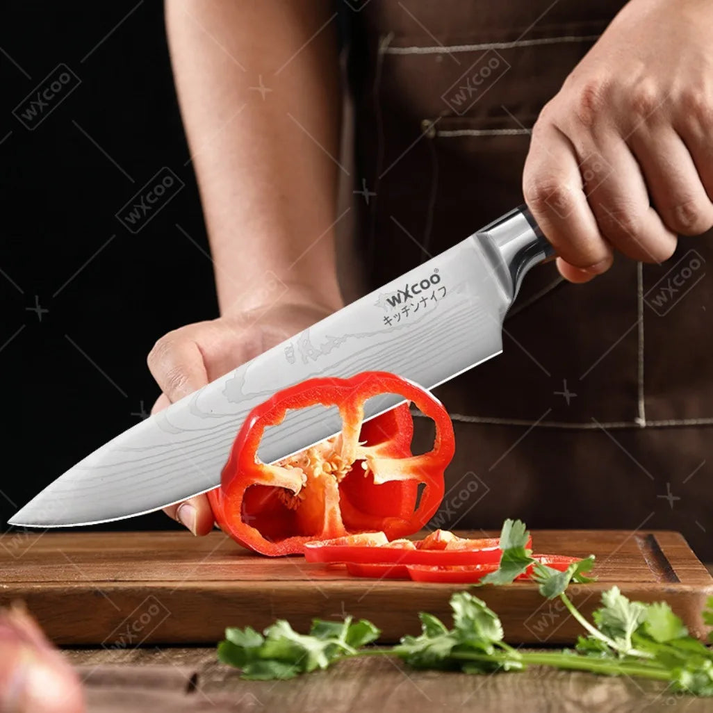 Three Piece Stainless Steel Kitchen Knife Multipurpose Cleaver Boning Knife
