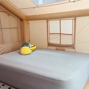 80.73 Inflatable Camping Tent-6 People Inflatble Tent for Camping,4 Season Glamping garden Furniture，Outdoor Canopy