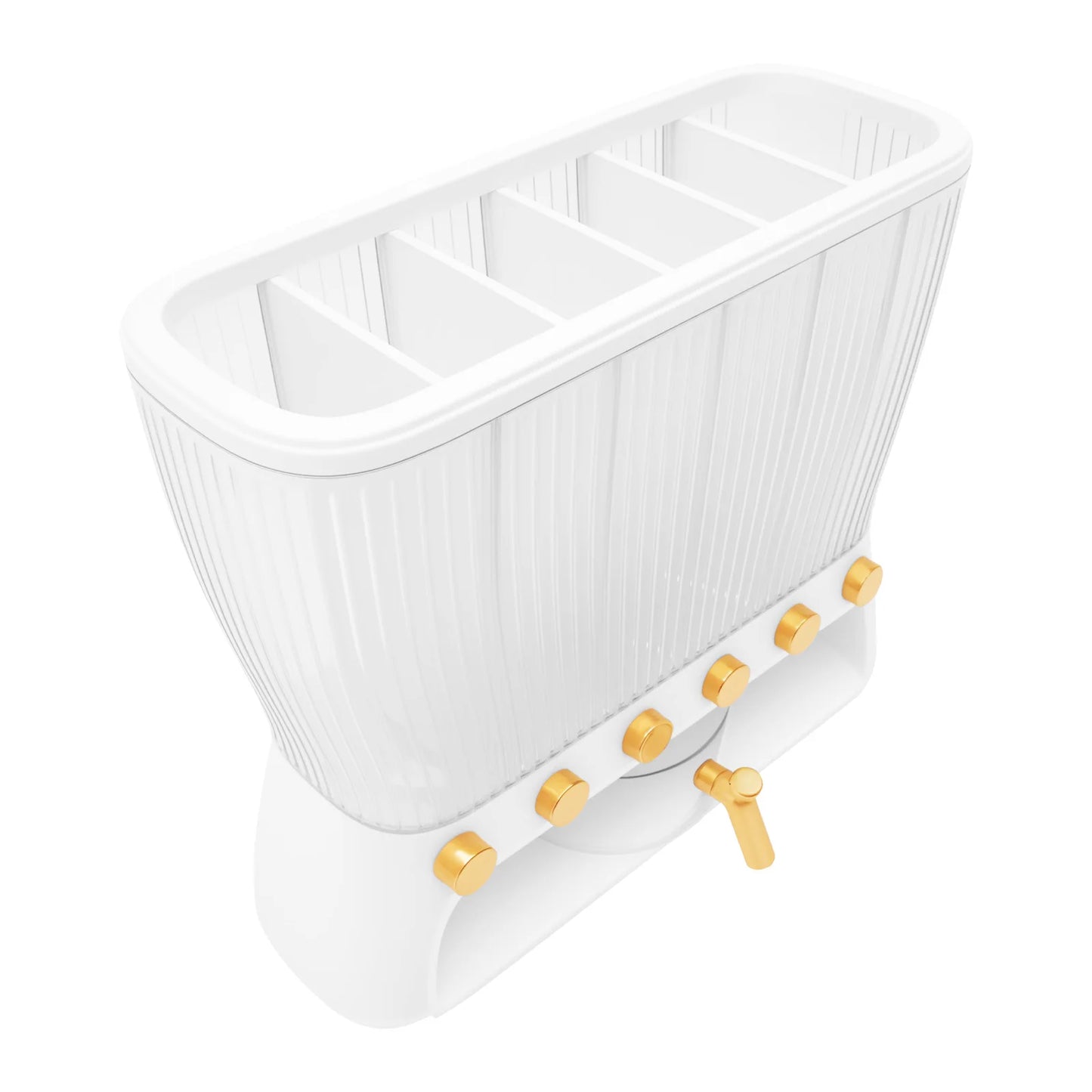 Six-grid Dry Food Dispenser Kitchen Storage Container Clear Dry Food 6 Grid Beans Rice Cereal dispenser Rice Tank Grain Box