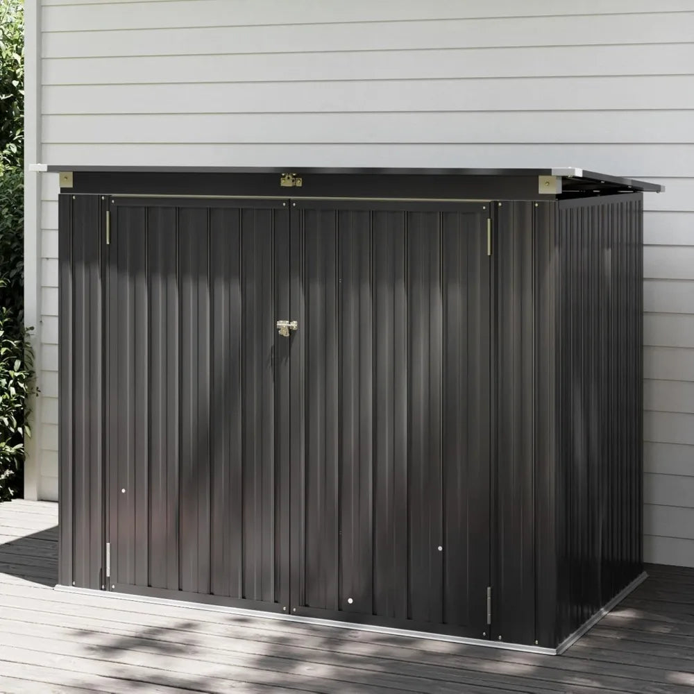79 Cu Ft Premium Outdoor Metal Storage Shed With Lid