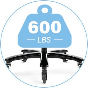 600 LB Big and Tall Office Chair with 3D Flip Arms Large Wheels Extra Wide Seat