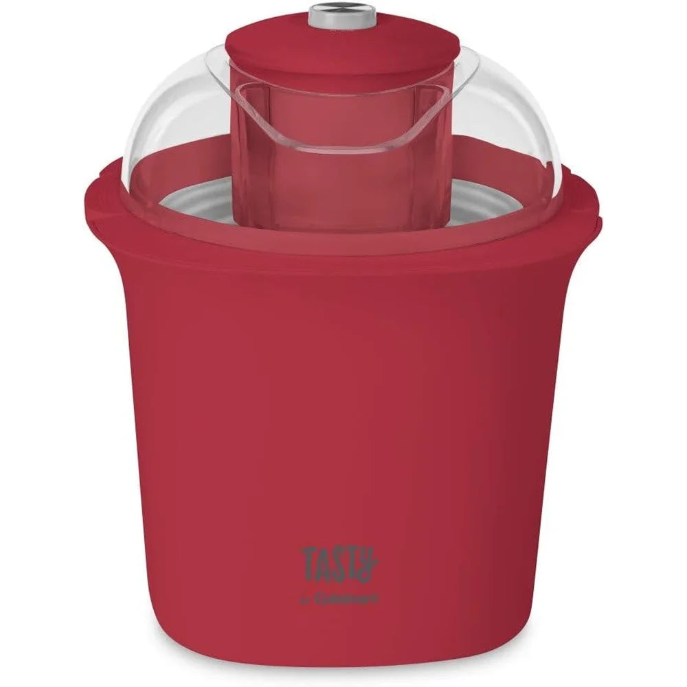Automatic Ice Cream Maker 1.5 Quart Frozen Yogurt Red