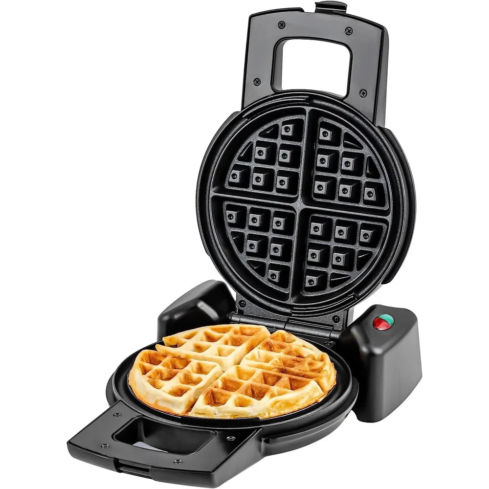 Belgian Waffle Maker 180° Rotating Non-Stick Plates Indicator Light Easy Cleanup Kitchen Appliance Perfect Gift All Occasions