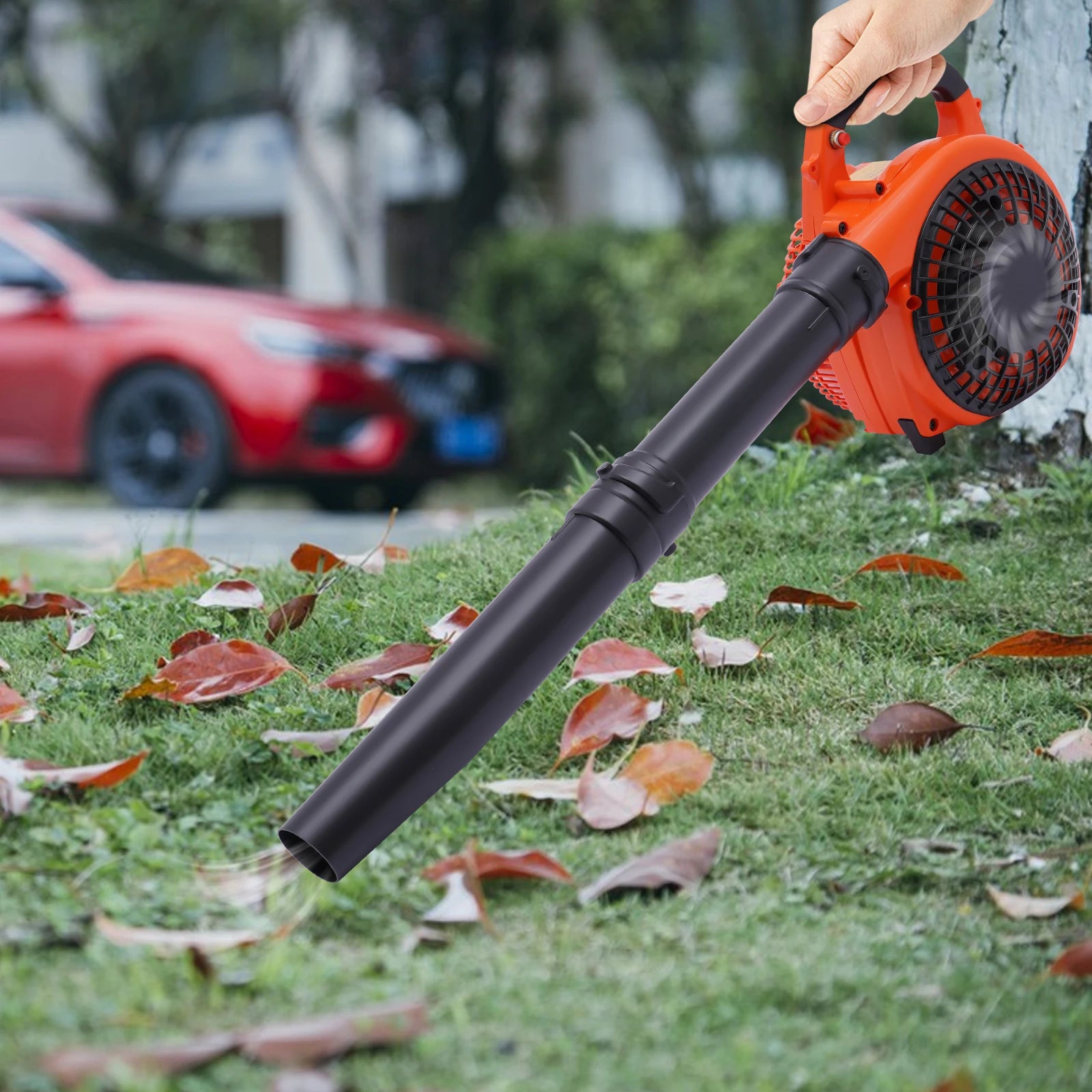 Gas Powered 2 Stroke Leaf Blower Yard Cleanup Tool Handheld