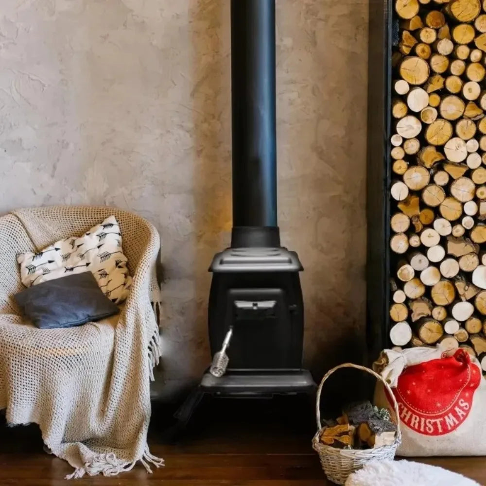 Cast Iron Wood Stove 54,000 BTU With Cool Touch Handle