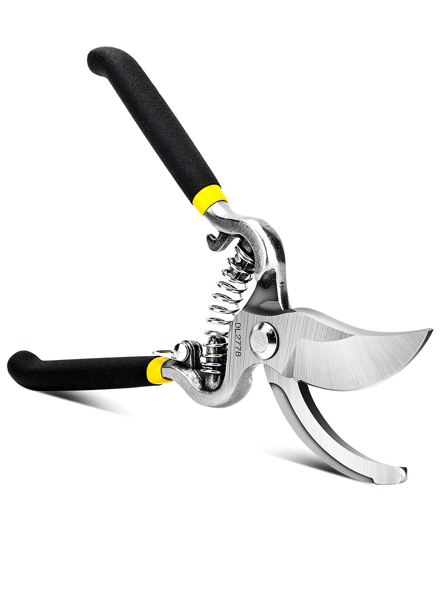 Deli 8 Inch Heavy Duty Pruning Shears All Metal Handle
