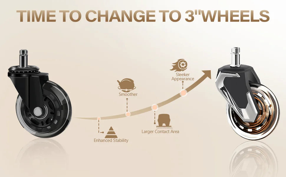 600LBS Big Tall Fabric Executive Office Chair 5D Flip Arms