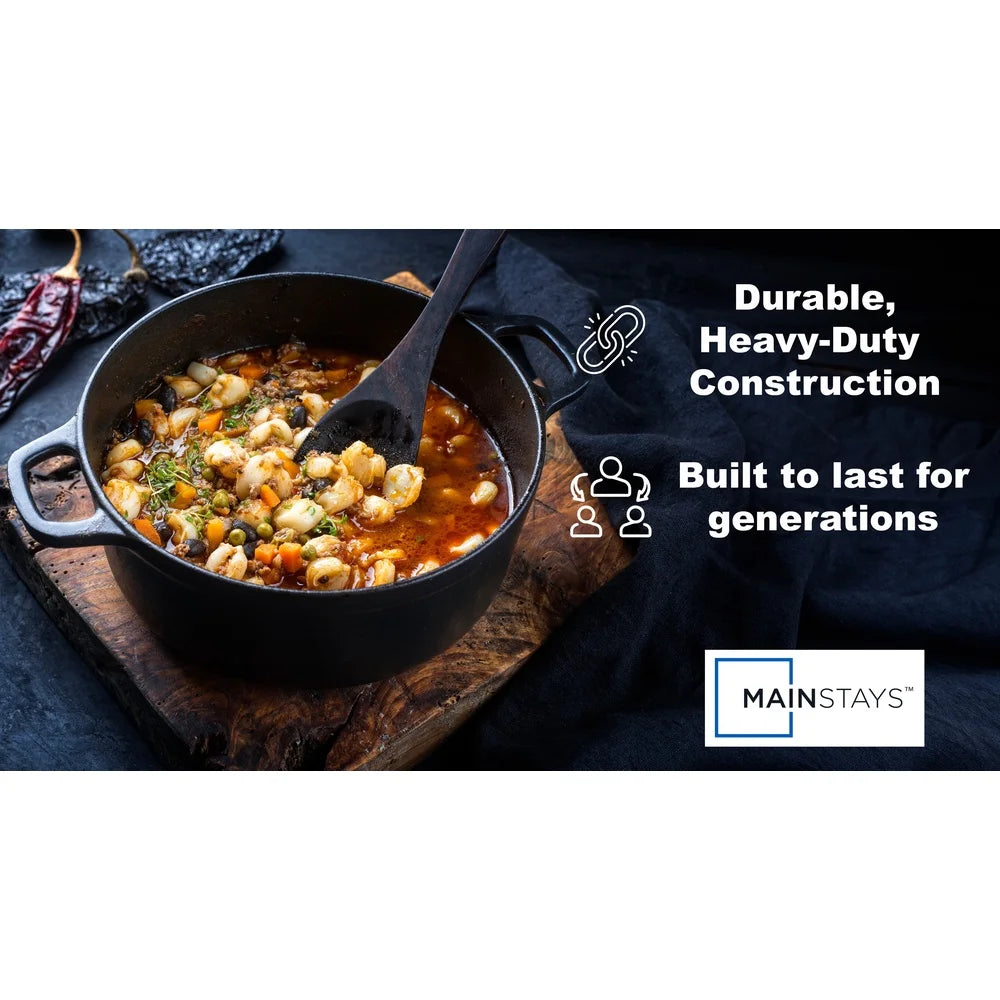 Preseasoned 5 Qt Cast Iron Dutch Oven For Oven Safe