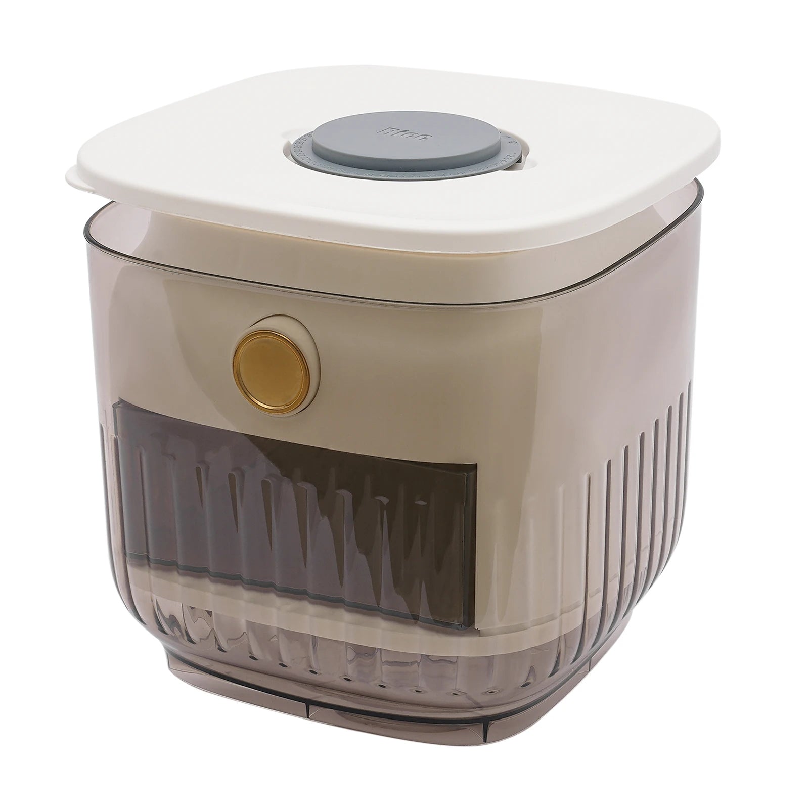 22Lbs Rice Dispenser,Large Sealed Grain Storage Container with Rice Cup Food Dispenser Kitchen Organizer for Rice, Beans, Grains