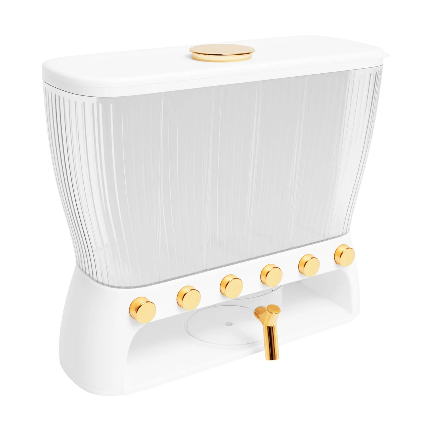 Six-grid Dry Food Dispenser Kitchen Storage Container Clear Dry Food 6 Grid Beans Rice Cereal dispenser Rice Tank Grain Box