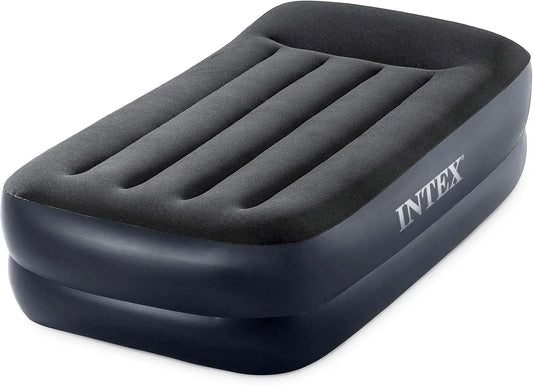 Raised Twin Airbed With Built In Pump DuraBeam Pillow
