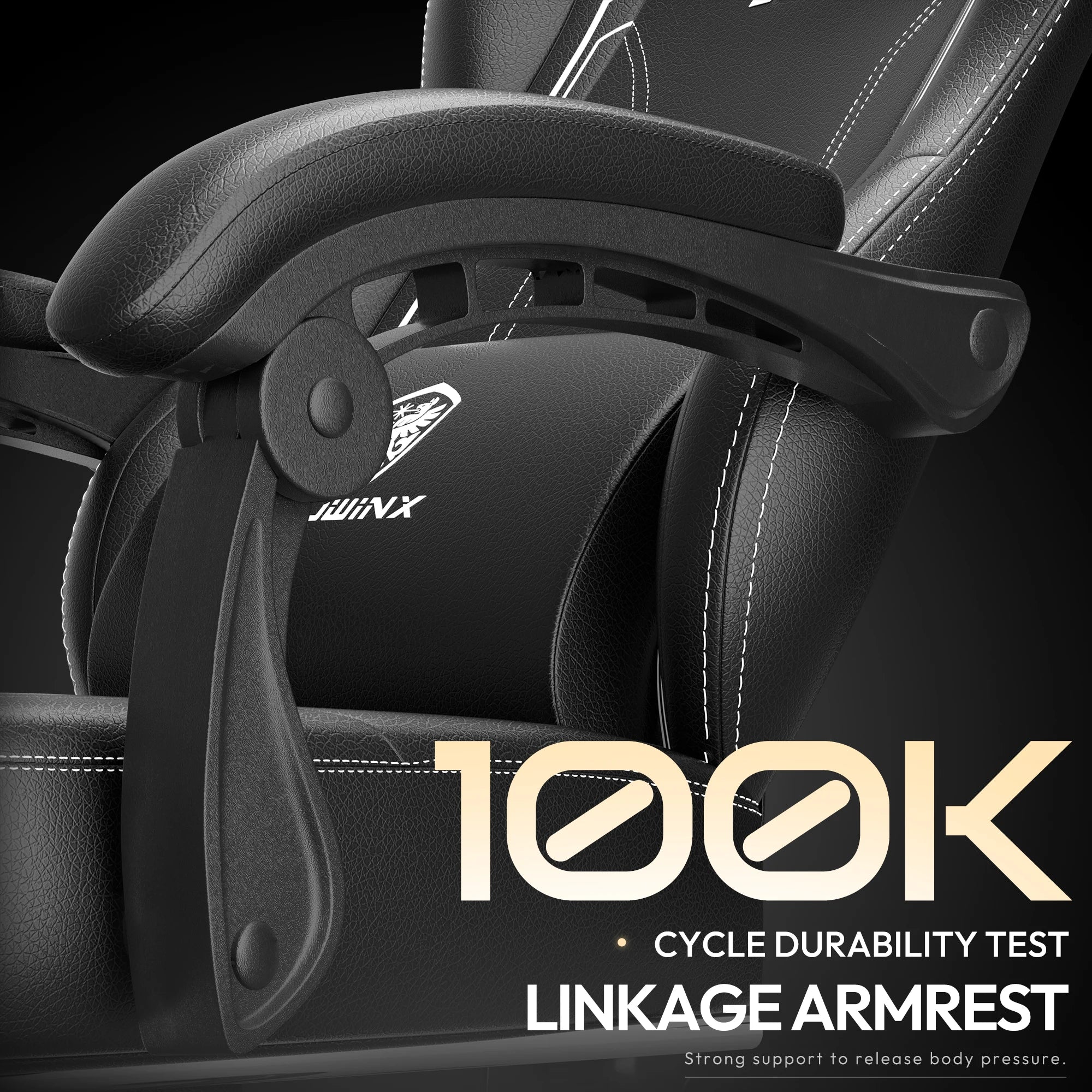 Dowinx Ergonomic Gaming Chair With Massage Lumbar Support And Footrest