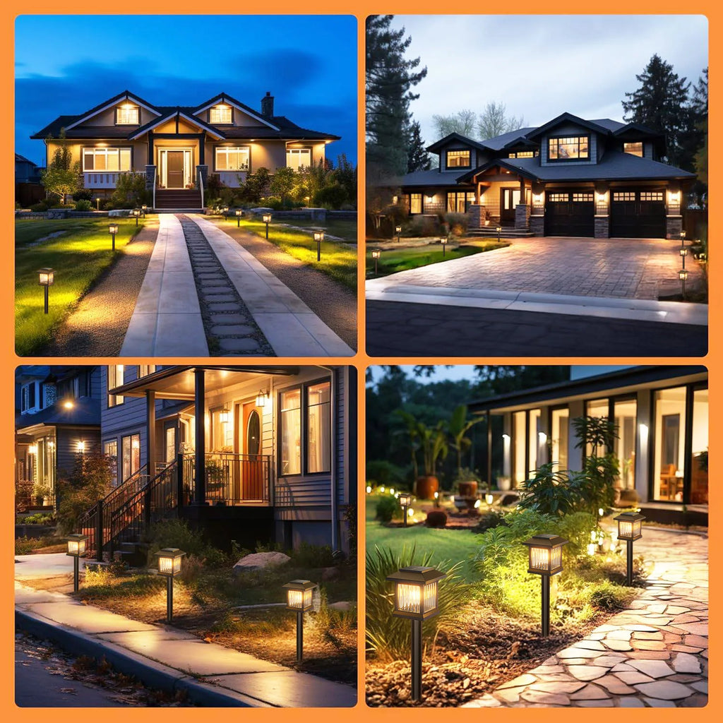 2/6-Pack Solar Outdoor Lights, Auto On/Off Solar Garden & Street Lights for Lawn, Patio, Driveway - Perfect Gifts