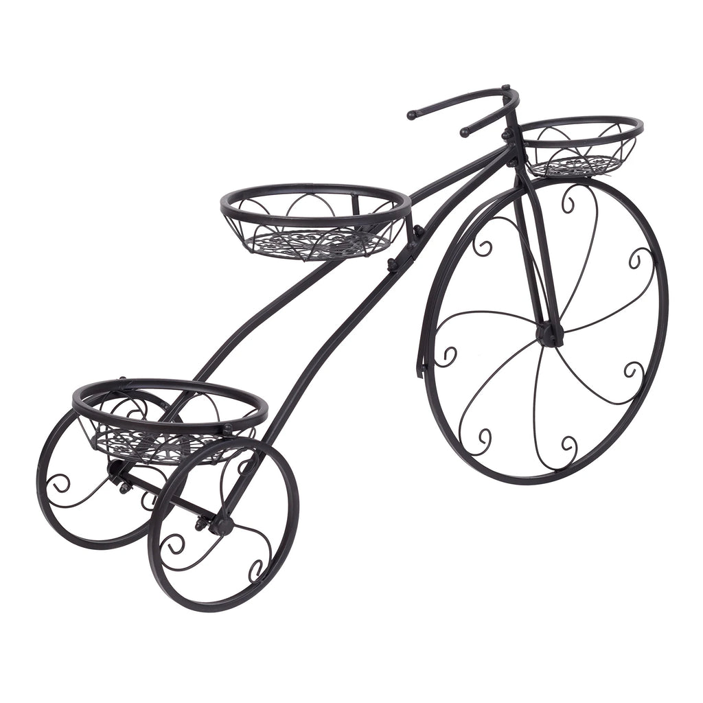 3 Tier Bicycle Plant Stand Metal Flower Pot Holder for Home Garden Patio