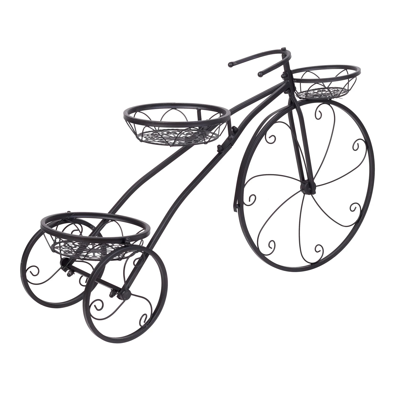 3 Tier Bicycle Plant Stand Metal Flower Pot Holder for Home Garden Patio